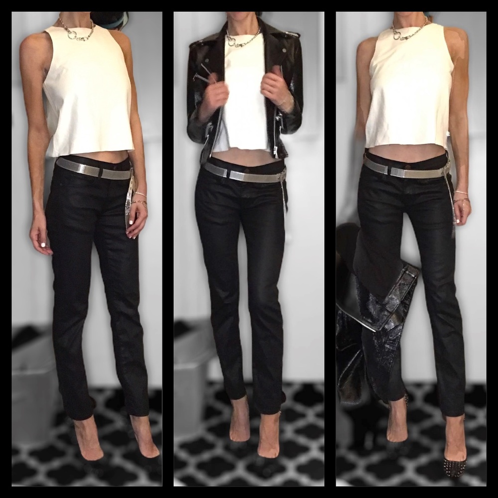 J brand leather shirt